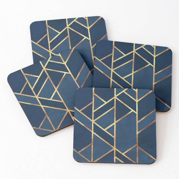 Item preview, Navy and Gold Geometric   designed and sold by MA DESIGNS.