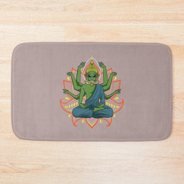 Item preview, Spiritual Lotus Flower meditation Alien Buddha designed and sold by FalkDania.