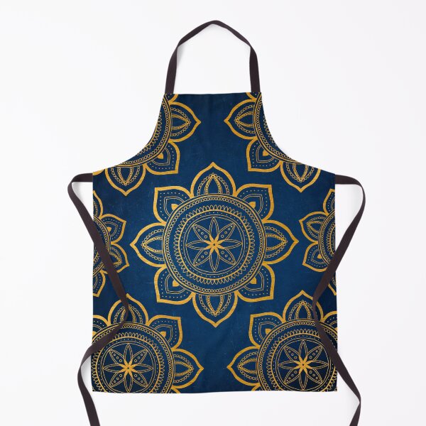 Item preview, Blue and Gold Mandala Pattern designed and sold by paperweight-art.