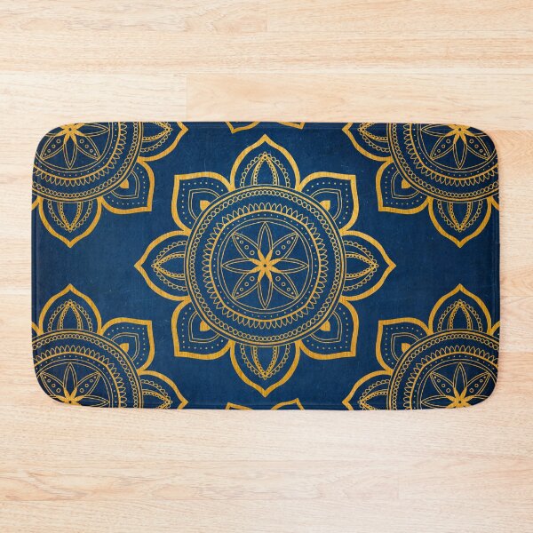 Item preview, Blue and Gold Mandala Pattern designed and sold by paperweight-art.