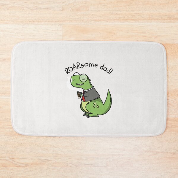 Item preview, ROARsome Dinosaur Dad with coffee. designed and sold by Evartdesign.