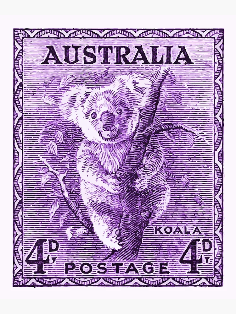 1940 Australia Koala Postage Stamp | Postcard