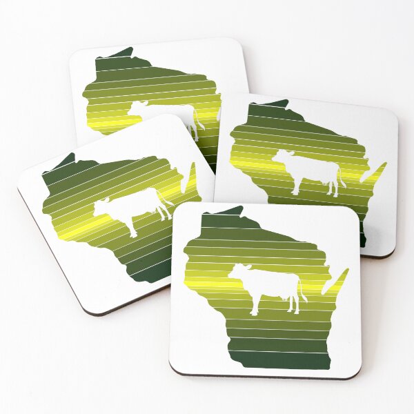 Item preview, Wisconsin Dairy - Green Yellow Chromatic Gradient designed and sold by italiantacos.