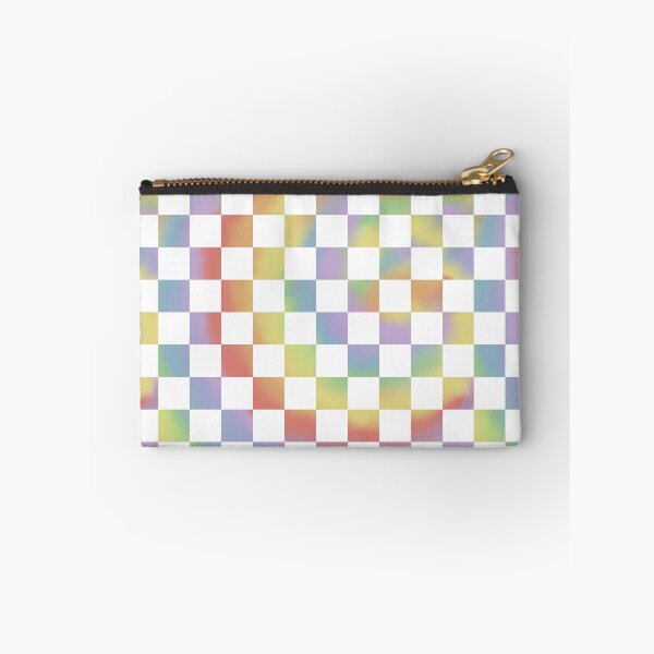 Item preview, checkered rainbow tie-dye designed and sold by azaleae.