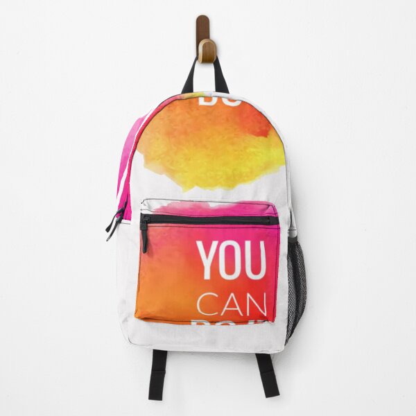 Item preview, Motivational Abstract Design You Can Do It Red Orange Pink White designed and sold by WearWolfDesigns.