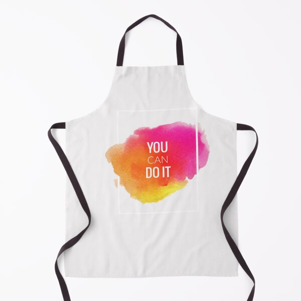 Item preview, Motivational Abstract Design You Can Do It Red Orange Pink White designed and sold by WearWolfDesigns.