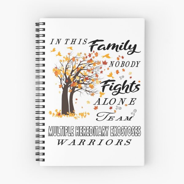 Item preview, In This Family No One Fight Alone Multiple Hereditary Exostoses Awareness ribbon tree designed and sold by radianen.