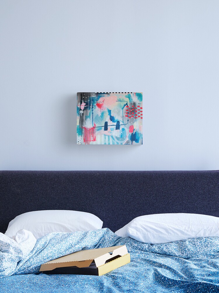 Thumbnail 2 of 3, Canvas Print, Right In The Middle Of A Group Left of Centre designed and sold by jemcnair.