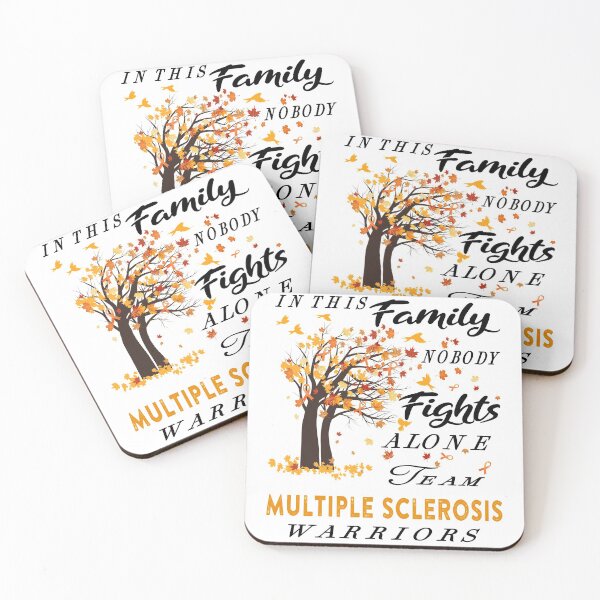 Item preview, In This Family No One Fight Alone Multiple Sclerosis Awareness ribbon tree designed and sold by radianen.