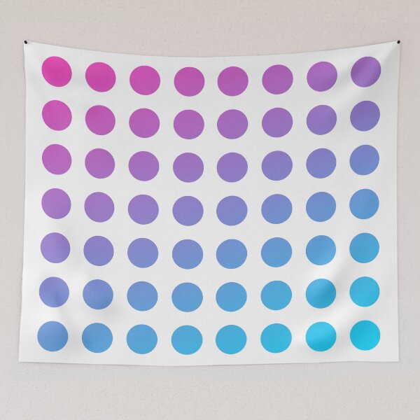 Item preview, light blue pink circles pattern designed and sold by Diversity-illus.