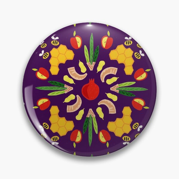 Item preview, Yomim Noraim deep purple print designed and sold by TillaCrowne.