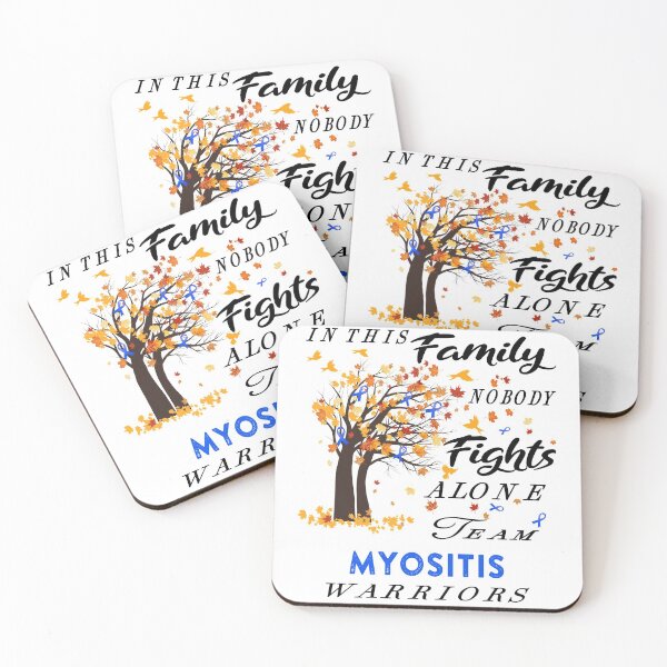 Item preview, In This Family No One Fight Alone Myositis Awareness ribbon tree designed and sold by radianen.