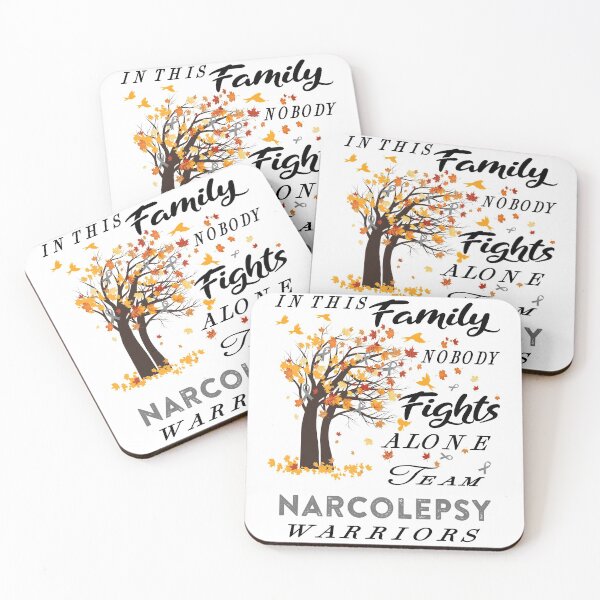 Item preview, In This Family No One Fight Alone Narcolepsy Awareness ribbon tree designed and sold by radianen.