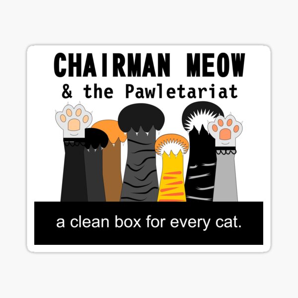 Artikel-Vorschau von Vorsitzender Meow & das Pawletariat, designt und verkauft von thesoupdate.