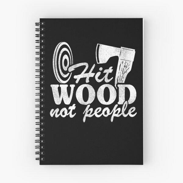 Item preview, Funny Axe Throwing Quote Gift Hit Wood Not People designed and sold by Stronzi.