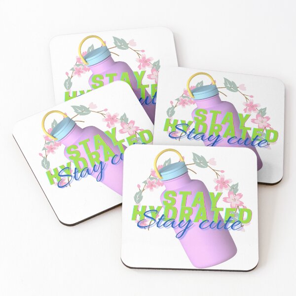 Item preview, stay hydrated stay cute design designed and sold by Phiiilo.