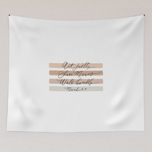 Item preview, Act Justly Love Mercy Walk Humbly designed and sold by Katieguiliano.