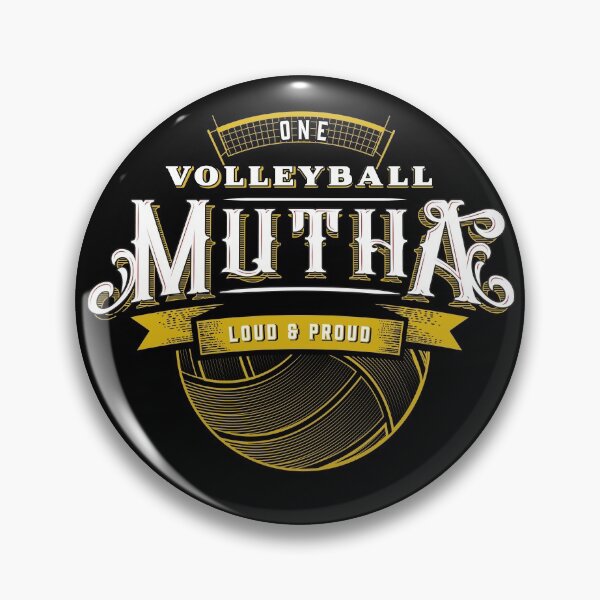 Item preview, Volleyball Mutha (Gold) | Vintage Ornate Typography designed and sold by 804 Volleyball Swag  Volleyball Merch for players and fans.