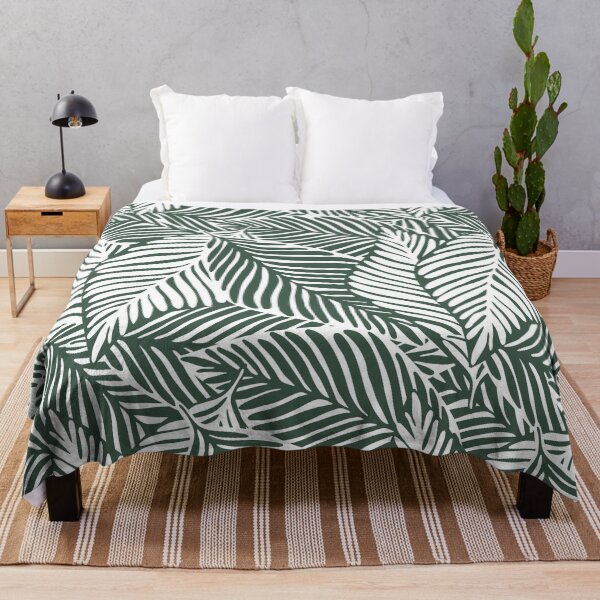 Item preview, Tropical Leaves in deep greens designed and sold by PatternsandHues.