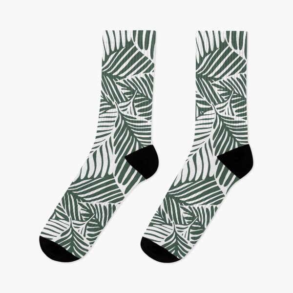 Item preview, Tropical Leaves in deep greens designed and sold by PatternsandHues.