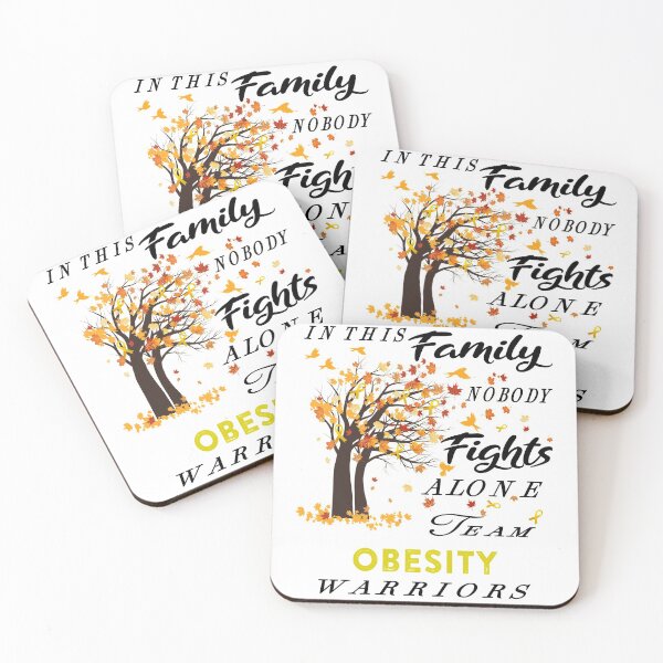 Item preview, In This Family No One Fight Alone Obesity Awareness ribbon tree designed and sold by radianen.