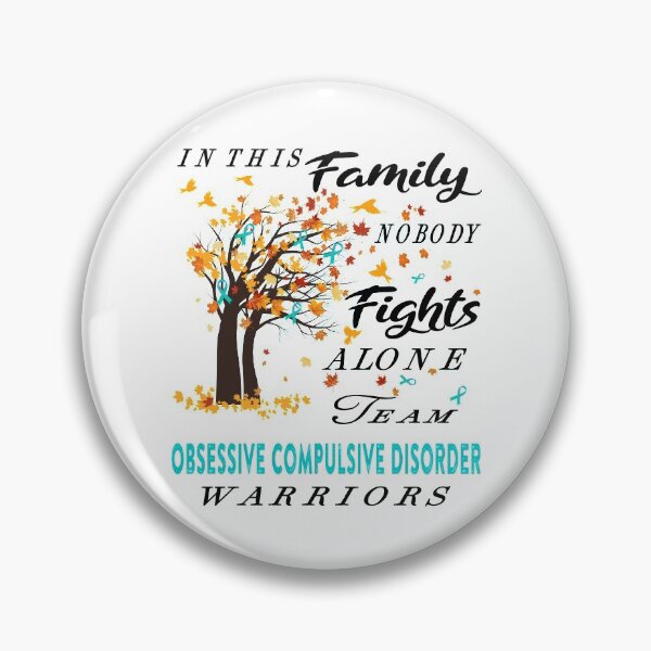 Item preview, In This Family No One Fight Alone Obsessive Compulsive Disorder Awareness ribbon tree designed and sold by radianen.