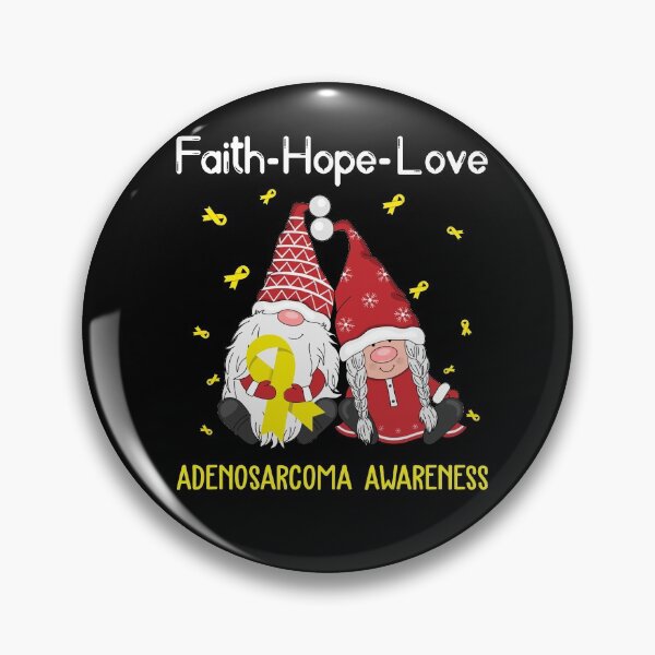 Item preview, Faith Hope Love Adenosarcoma Awareness designed and sold by Sabfit.