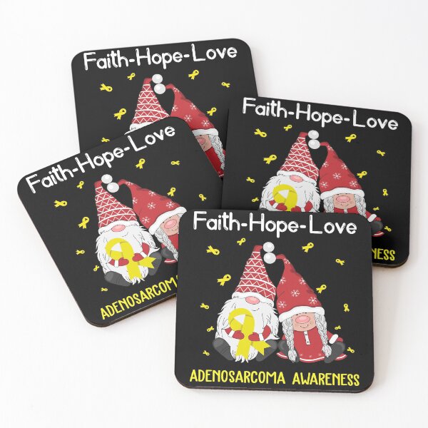 Item preview, Faith Hope Love Adenosarcoma Awareness designed and sold by Sabfit.
