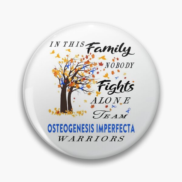 Item preview, In This Family No One Fight Alone Osteogenesis Imperfecta Awareness ribbon tree designed and sold by radianen.