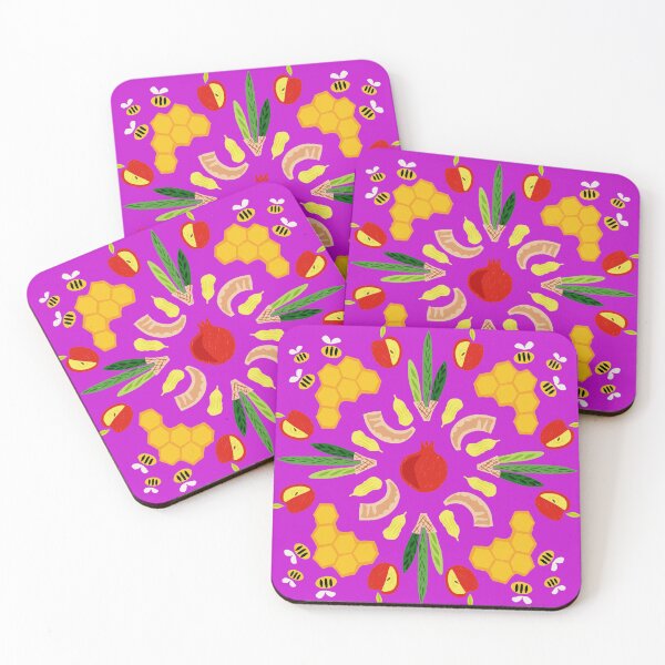 Item preview, Yomim Noraim - magenta print designed and sold by TillaCrowne.