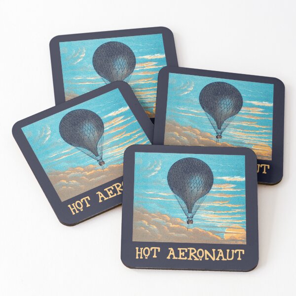 Item preview, Hot aeronaut (hot air-onaut) full of hot air balloon funny designed and sold by SolidEarthArt.