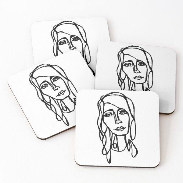 Item preview, Hand Drawn Kind Girl Portrait designed and sold by badlydrawnbabe.