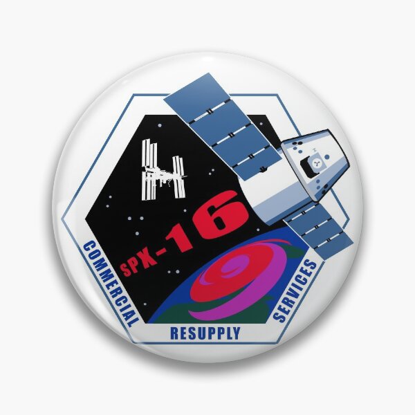 Item preview, CRS-16 Graphic Crew Patch designed and sold by Nikki SpaceStuffPlus.
