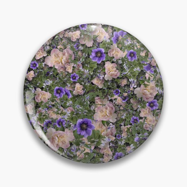 Item preview, Seamless Purple Anemone and Pink Peony Pattern designed and sold by cozycaroline.