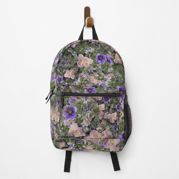 Item preview, Seamless Purple Anemone and Pink Peony Pattern designed and sold by cozycaroline.
