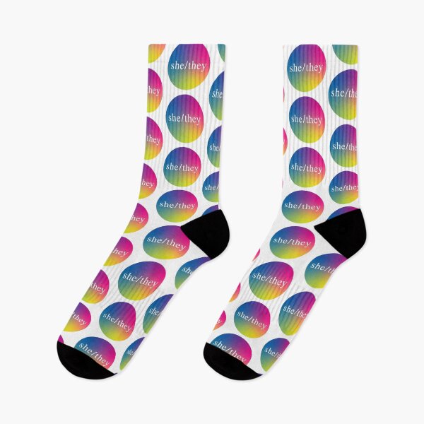 Item preview, She/They Pronouns designed and sold by Gold Star Creative.