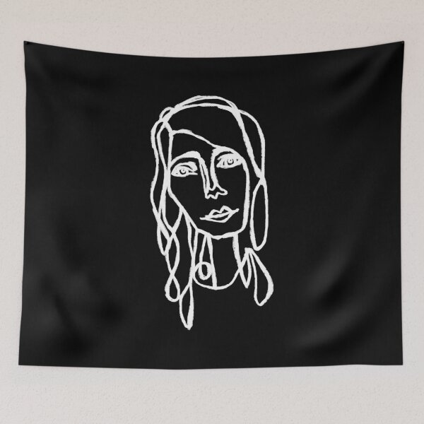 Item preview, Hand Drawn Kind Woman Portrait designed and sold by badlydrawnbabe.