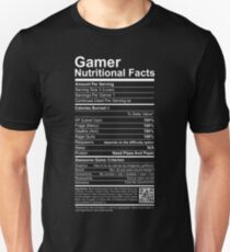 Gamer Nutritional Facts Unisex T-Shirt