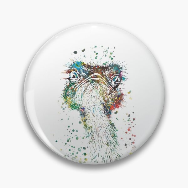 Item preview, Ostrich peeking designed and sold by Rosaliartbook.
