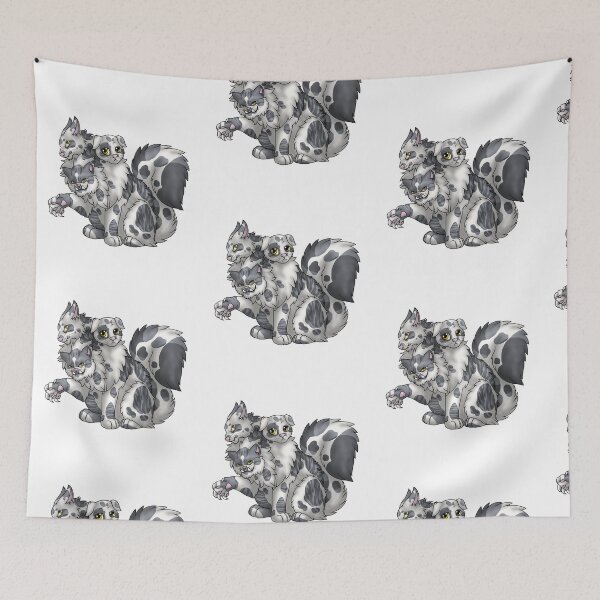 Item preview, CerPURRus: Grey Bicolor Tabby designed and sold by spyroid101.