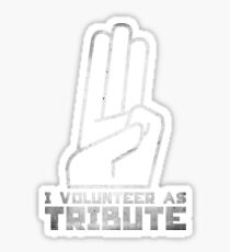 I Volunteer As Tribute Sticker