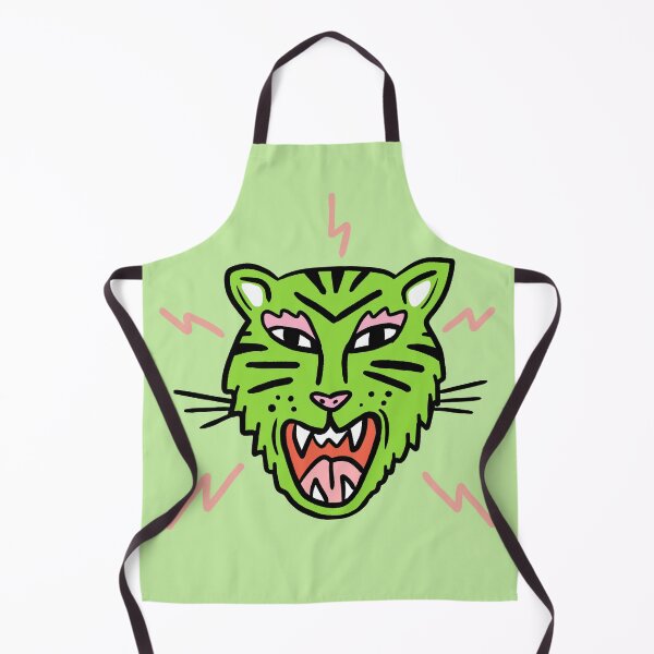 Aperçu de l'œuvre Illustration verte du tigre et du tonnerre créée et vendue par valdegilde.