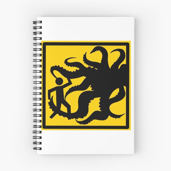 Artikelvorschau, Cthulhu-Warnschild entworfen und verkauft von Zoe Perdita.
