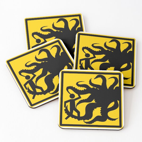 Item preview, Cthulhu Warning Sign designed and sold by Zoe Perdita.