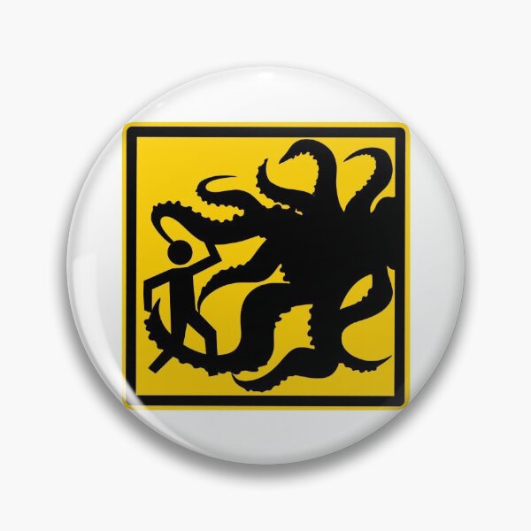 Artikelvorschau, Cthulhu-Warnschild entworfen und verkauft von Zoe Perdita.