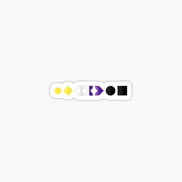 Keyframe Pride (Nonbinary) Sticker