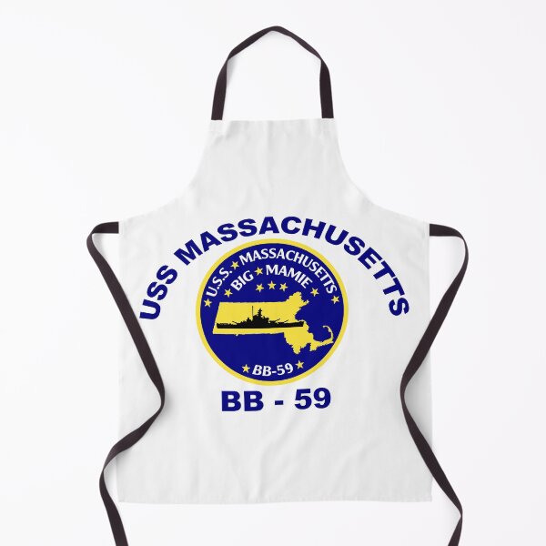 Item preview, USS Massachusetts (BB-59) Crest designed and sold by Nikki SpaceStuffPlus.