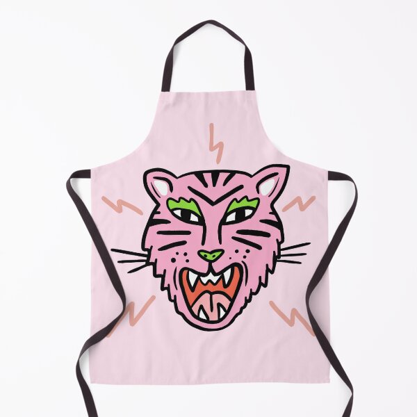 Aperçu de l'œuvre Illustration rose tigre et tonnerre créée et vendue par valdegilde.