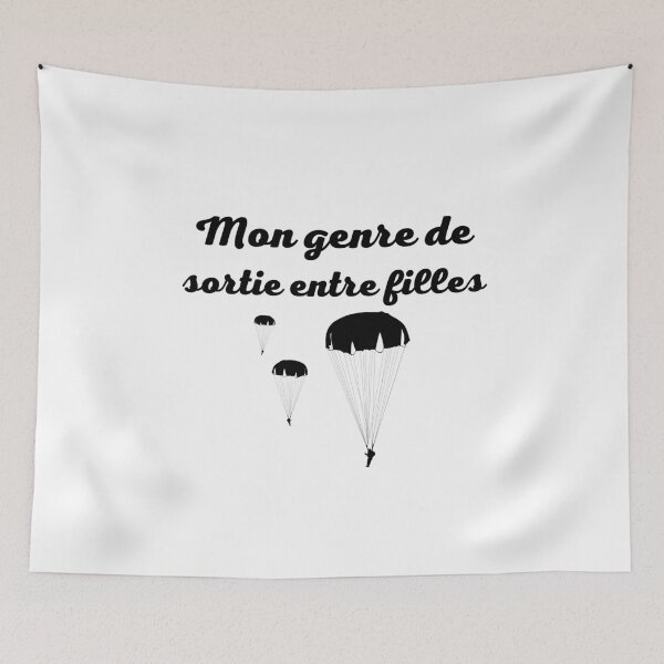 Item preview, Mon genre de sortie entre filles, sky diving girls designed and sold by Smileycreation.