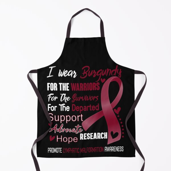 Item preview, I Wear Burgundy For The Warriors Promote Lymphatic Malformation Awareness designed and sold by hvoid41.